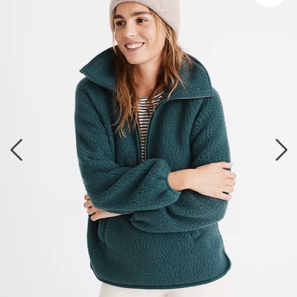 Madewell Polartec® Fleece Half-Zip Jacket - Picture 9 of 11